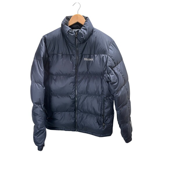 Marmot Goose Down Puffer Jacket Men's Size Medium Black 650 Fill - Picture 1 of 7